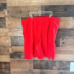 Nike Men's Bright Red Athletic Shorts Dri Fit